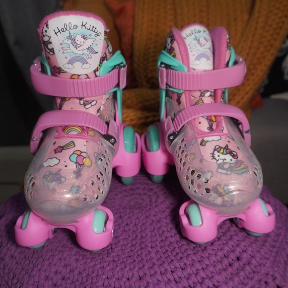 Sanrio Shoes Hello Kitty Girls Pink Roller Derby Ez Roll Adjustable